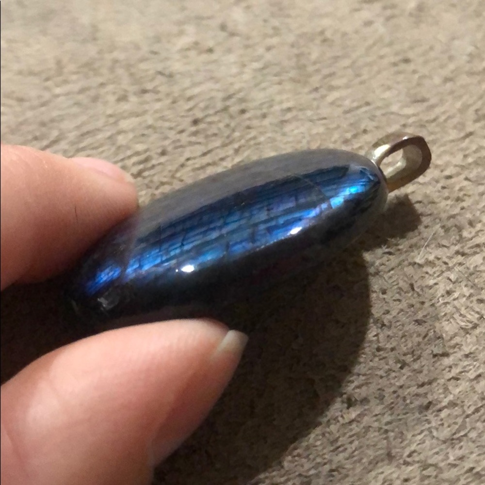 Antique authentic labradorite necklace